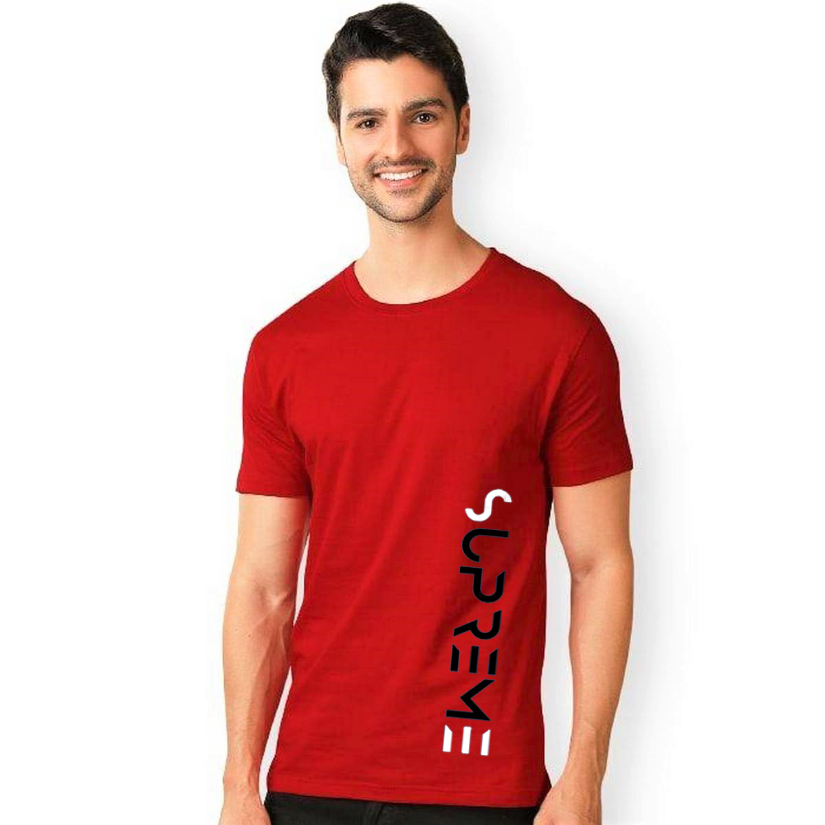 SUPREME CANDY RED PRINT UNISEX T-SHIRT