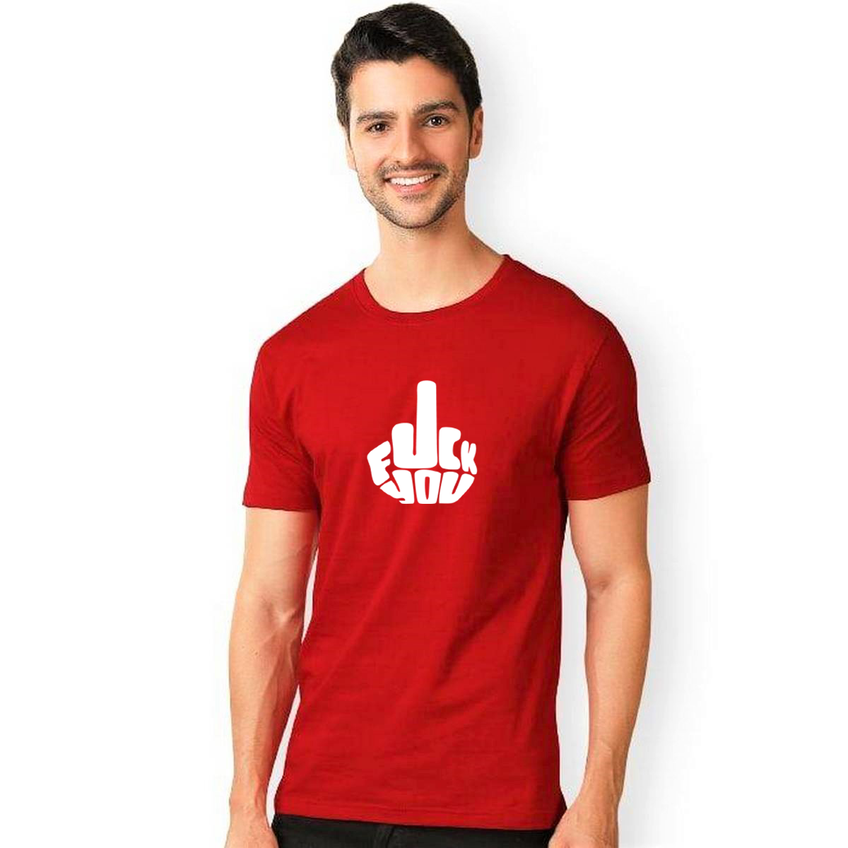 FUCK YOU CANDY RED PRINT UNISEX T-SHIRT