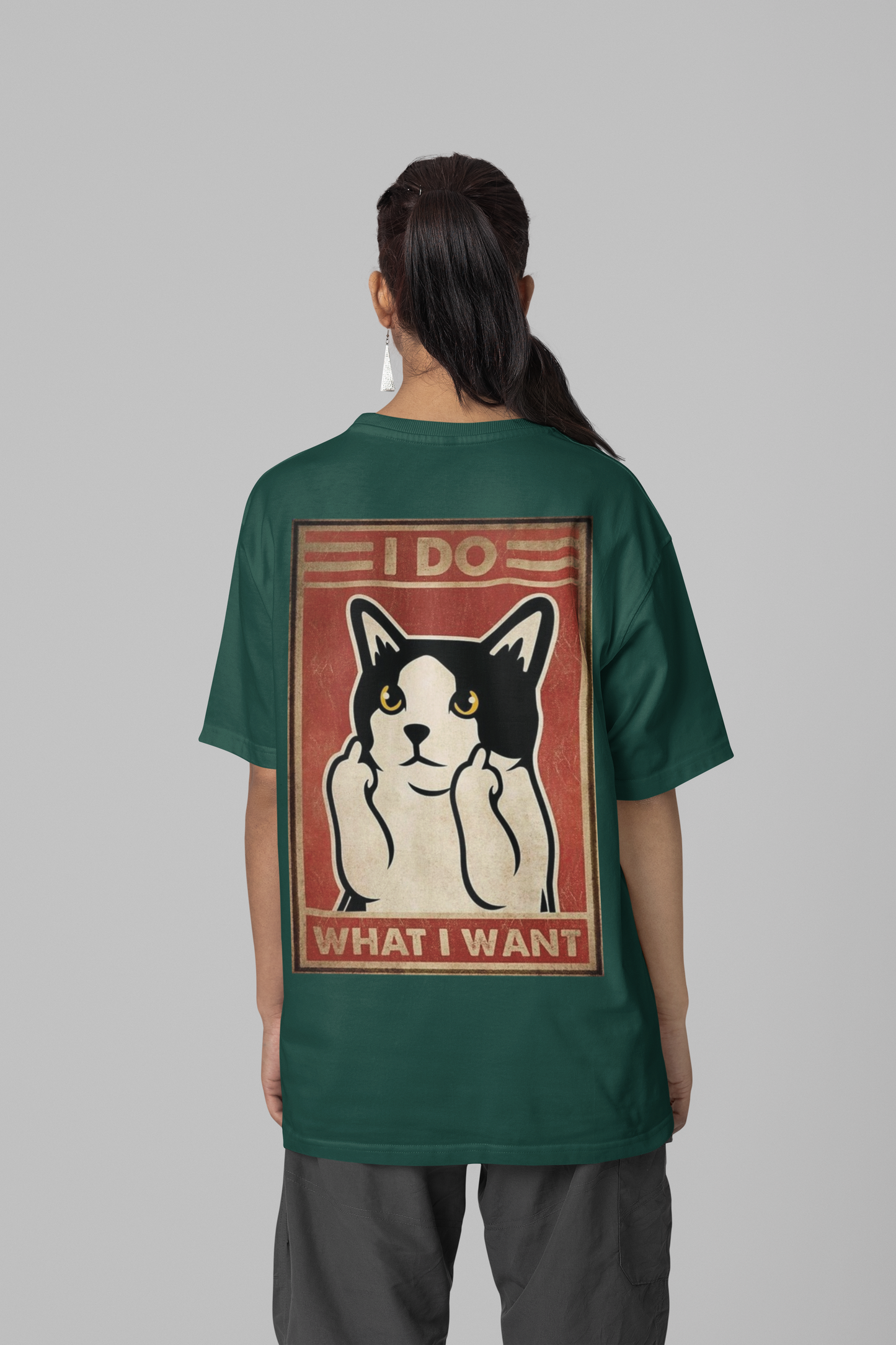 I DO WHAT I WANT PRINTED REGULAR FIT UNISEX T-SHIRT