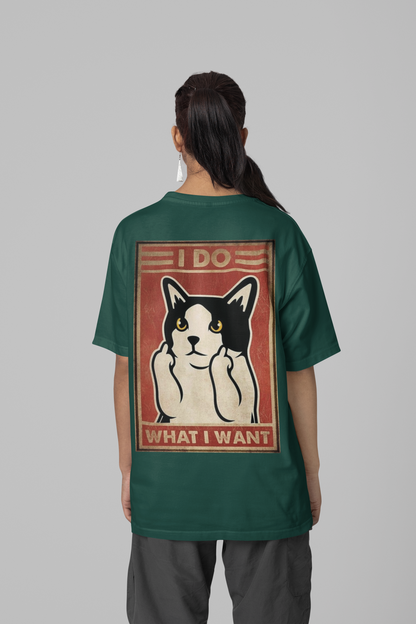 I DO WHAT I WANT PRINTED REGULAR FIT UNISEX T-SHIRT