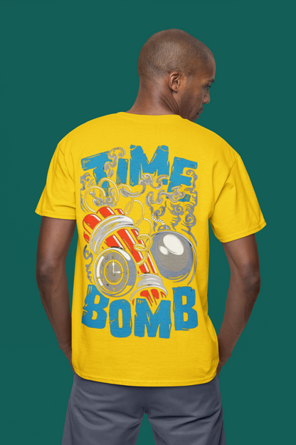 TIME BOMB PRINT  REGULAR FIT UNISEX T-SHIRT