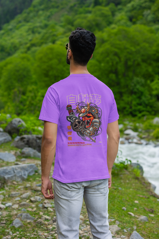 ABSTRACT 8 PRINTED REGULAR FIT UNISEX T-SHIRT