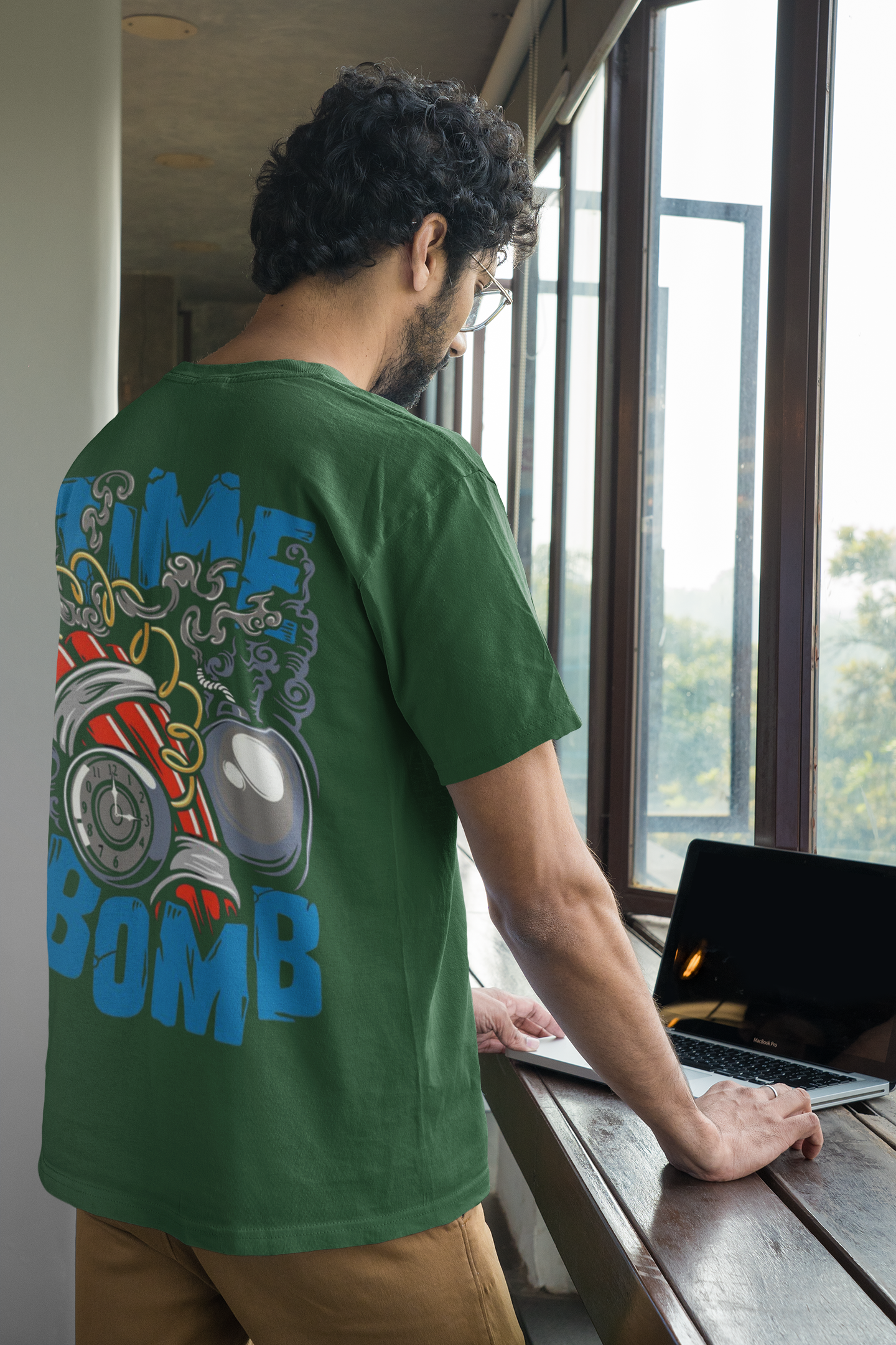 TIME BOMB PRINT  REGULAR FIT UNISEX T-SHIRT