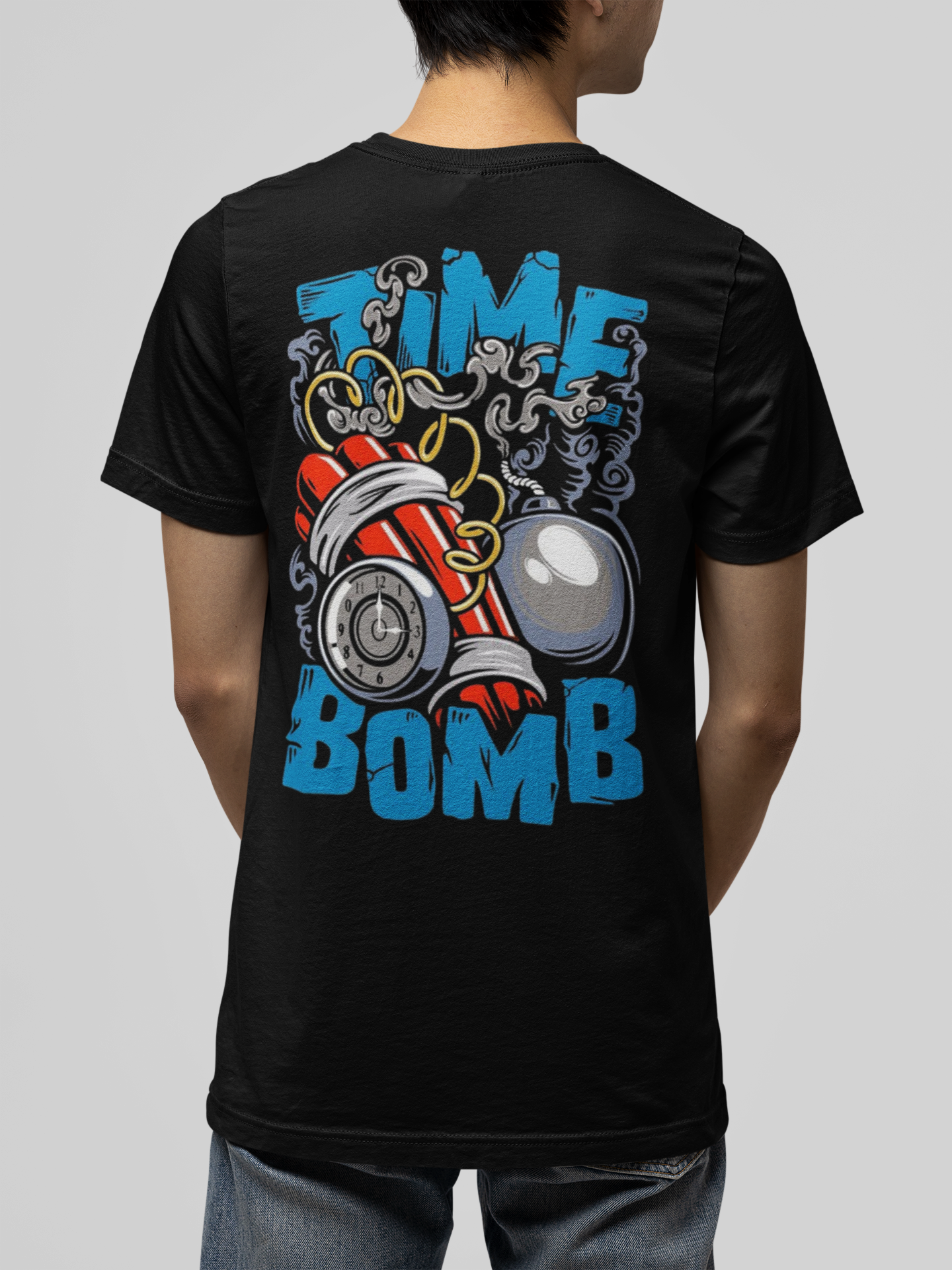 TIME BOMB PRINT  REGULAR FIT UNISEX T-SHIRT