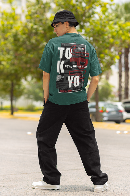 TOKYO NIGHTS PRINTED REGULAR FIT UNISEX T-SHIRT