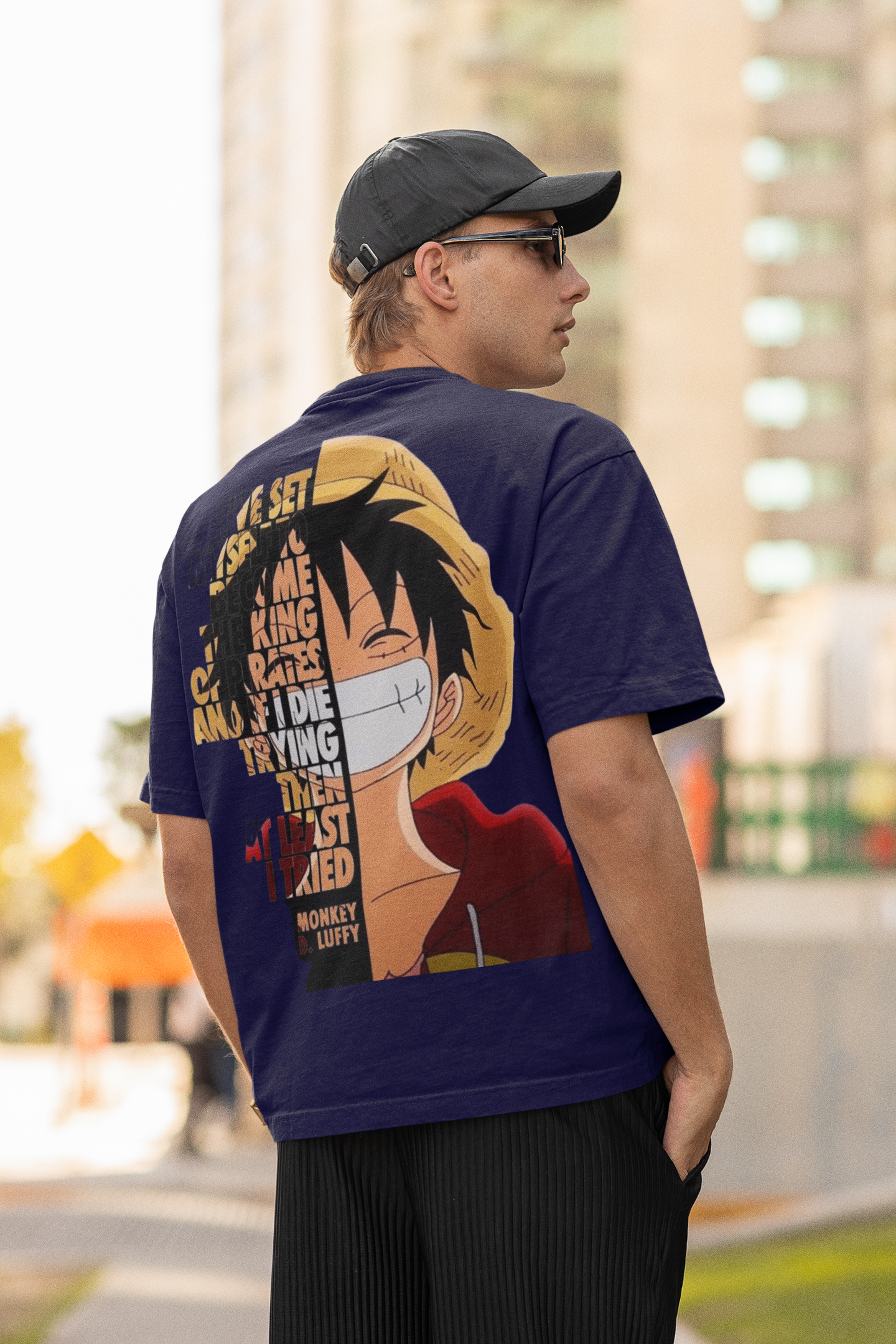 luffy PRINT REGULAR FIT  UNISEX T-SHIRT