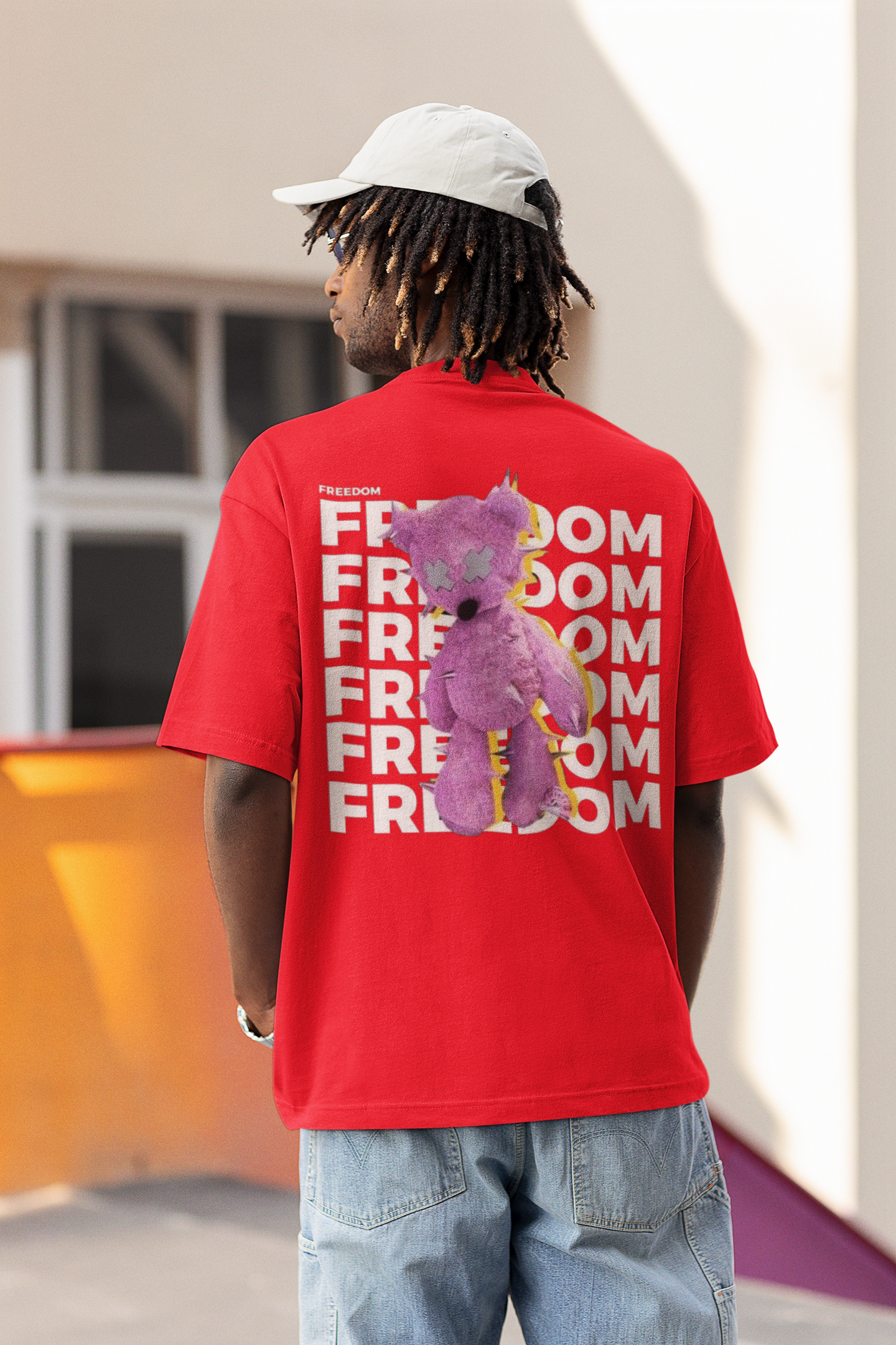 FREEDOM PRINT REGULAR FIT  UNISEX T-SHIRT