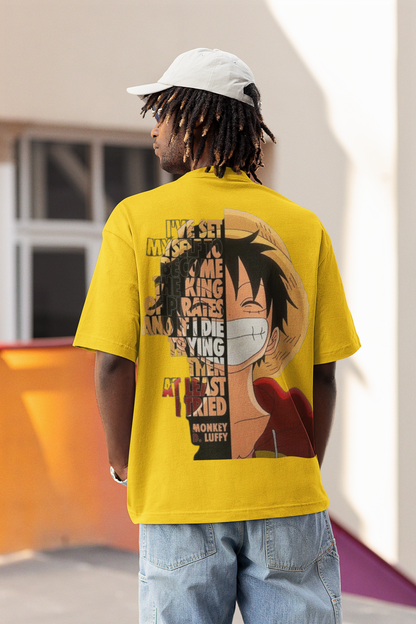 luffy PRINT REGULAR FIT  UNISEX T-SHIRT