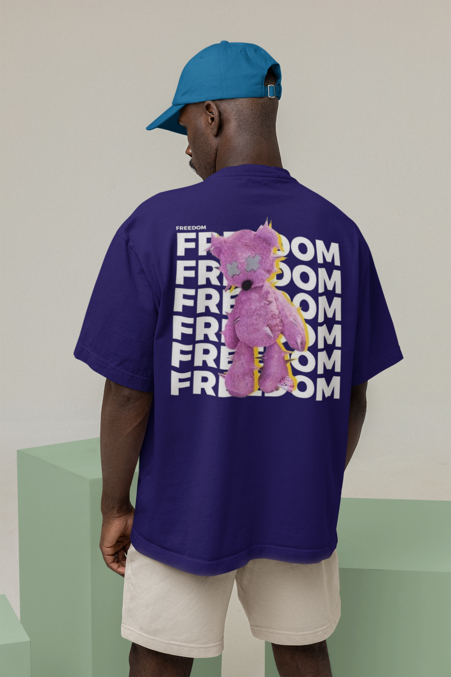 FREEDOM PRINT REGULAR FIT  UNISEX T-SHIRT