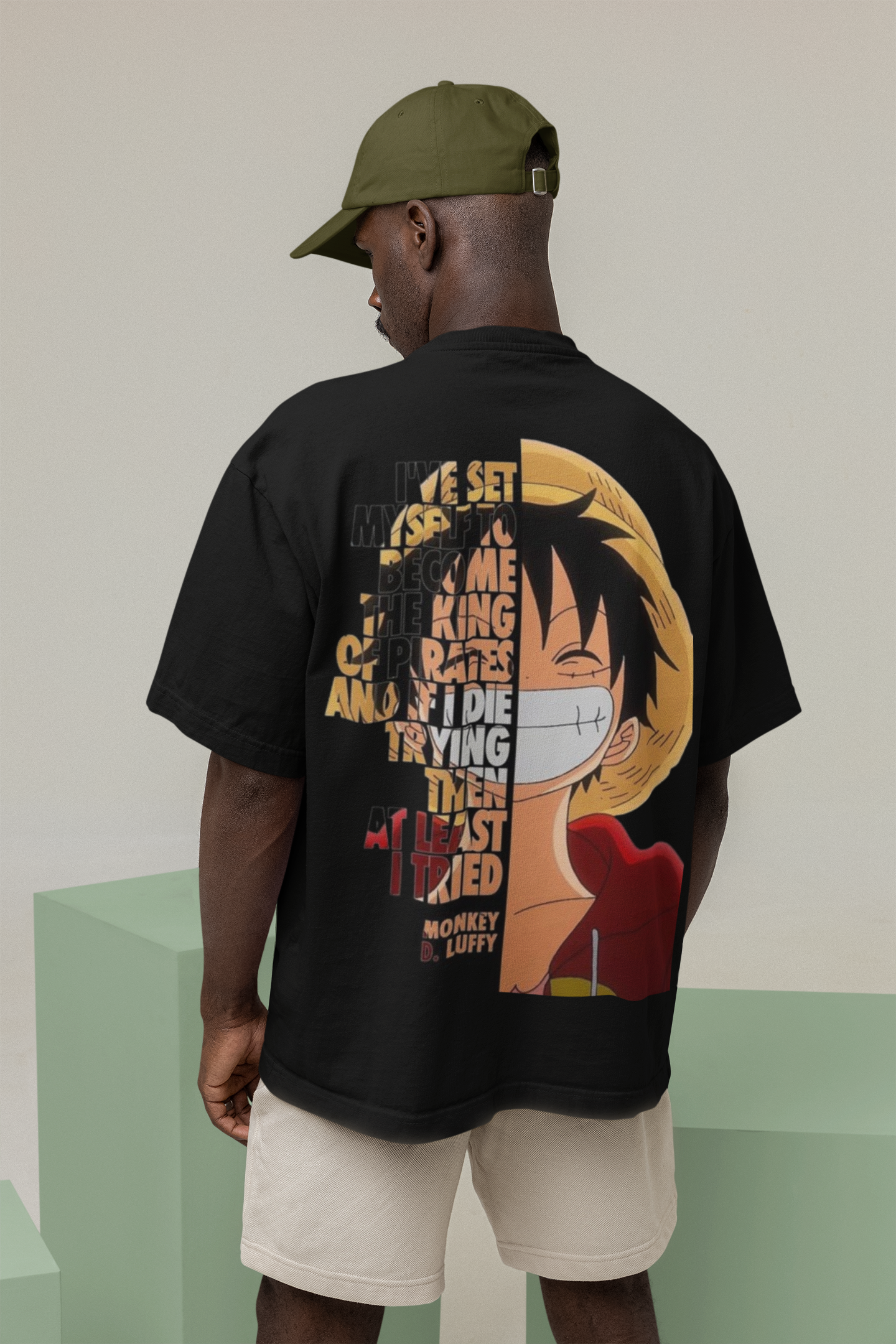luffy PRINT REGULAR FIT  UNISEX T-SHIRT