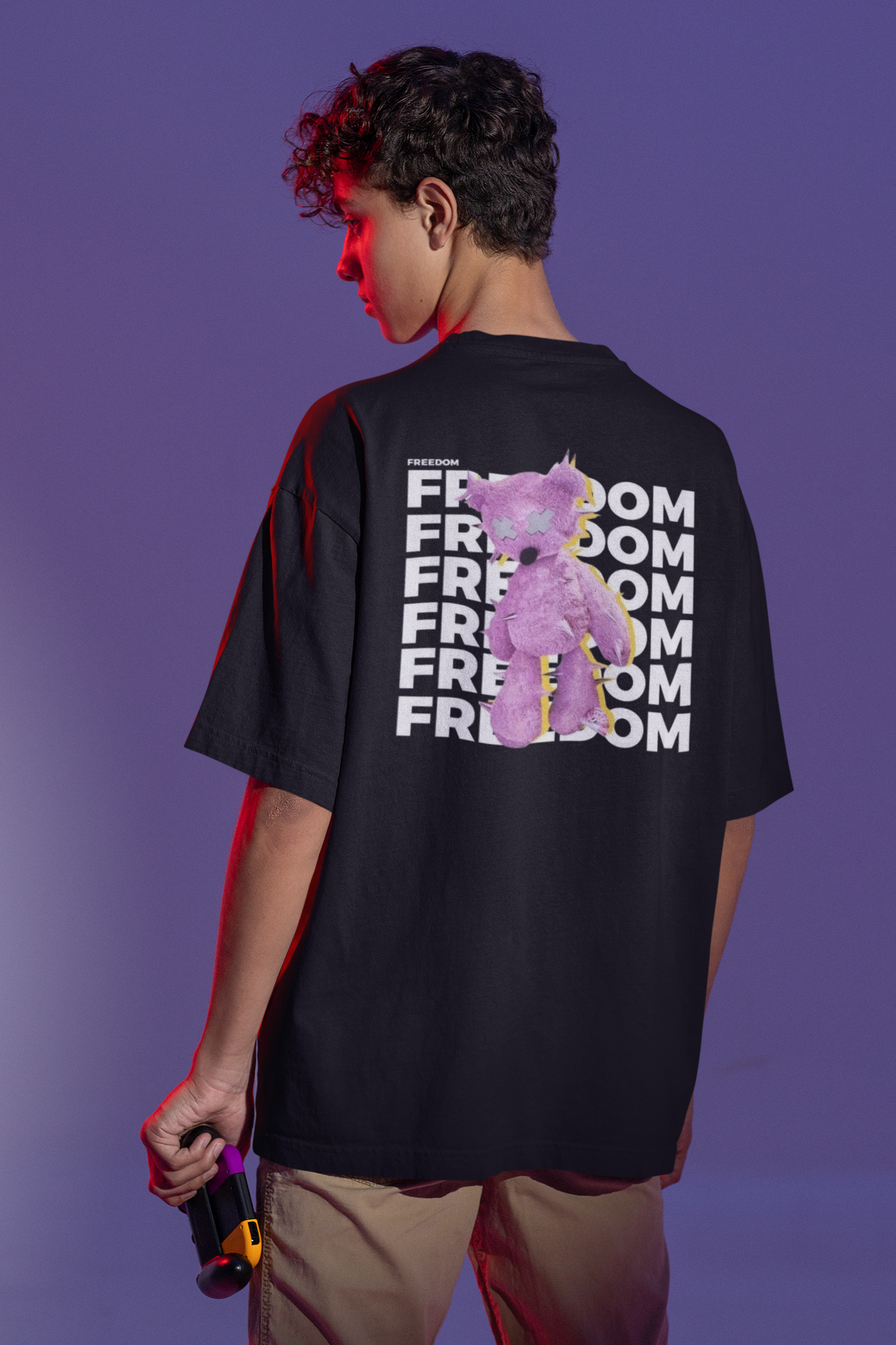 FREEDOM PRINT REGULAR FIT  UNISEX T-SHIRT
