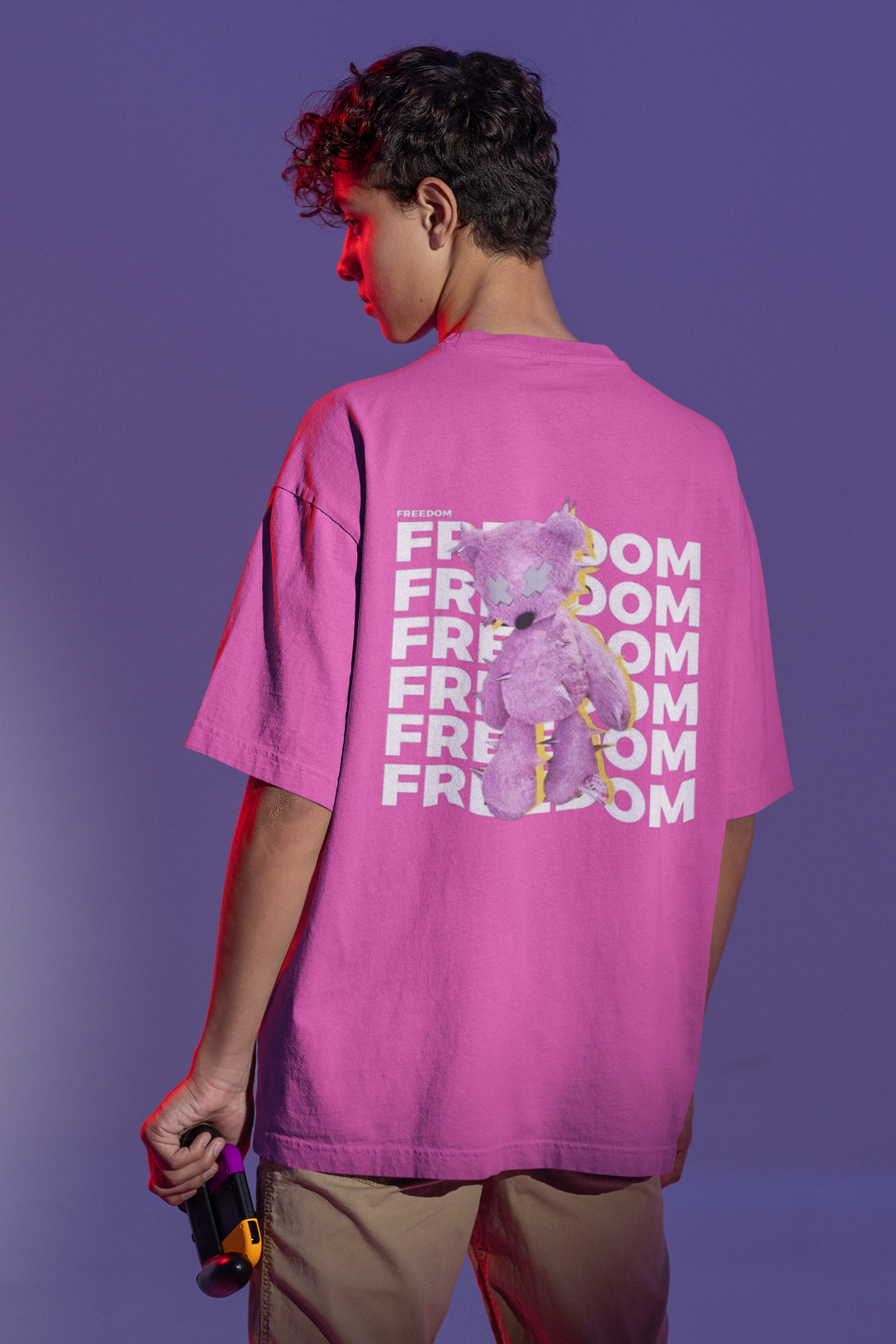 FREEDOM PRINT REGULAR FIT  UNISEX T-SHIRT