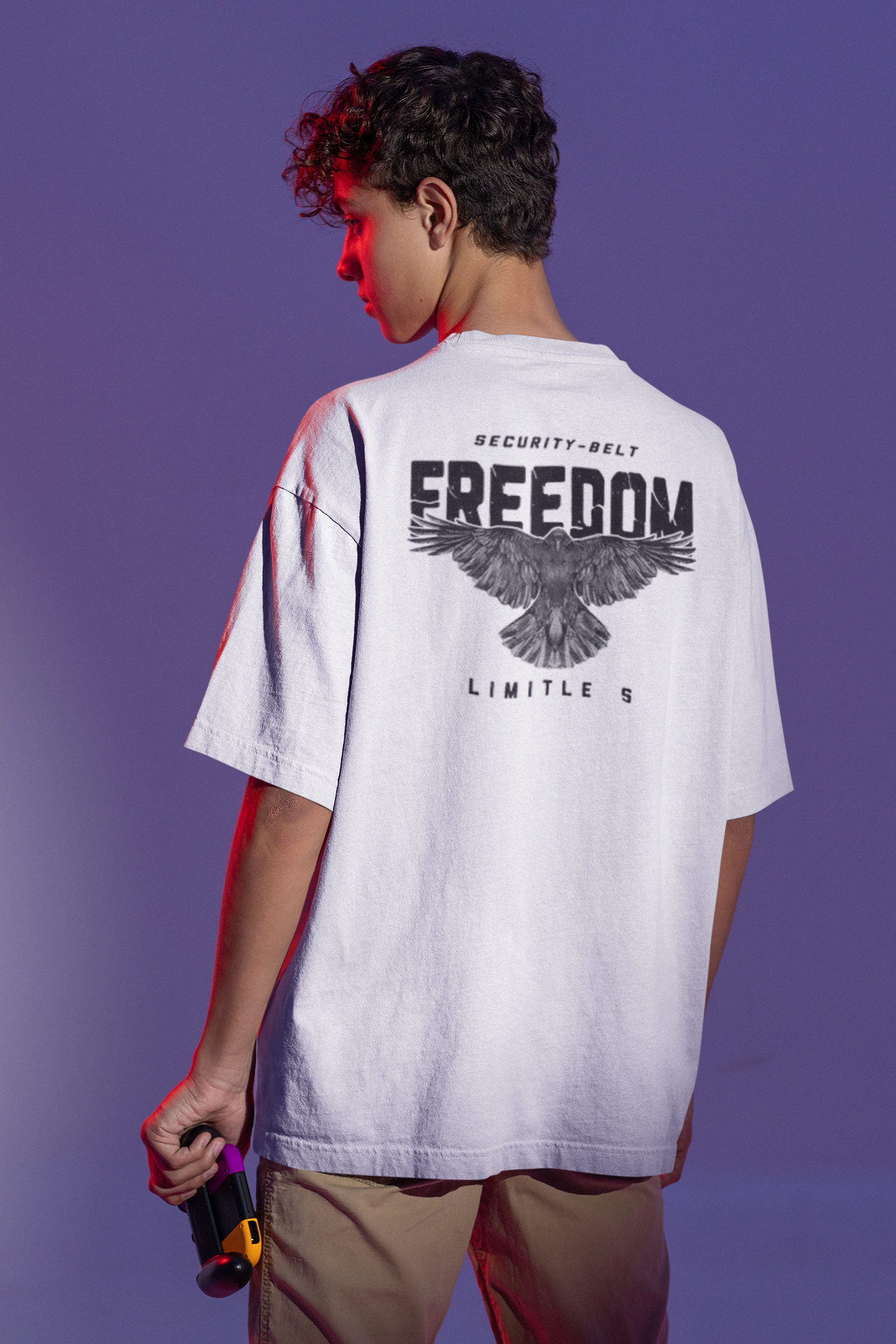 FREEDOM PRINTED REGULAR FIT UNISEX T-SHIRT