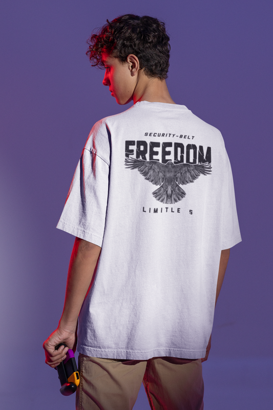 FREEDOM PRINTED REGULAR FIT UNISEX T-SHIRT