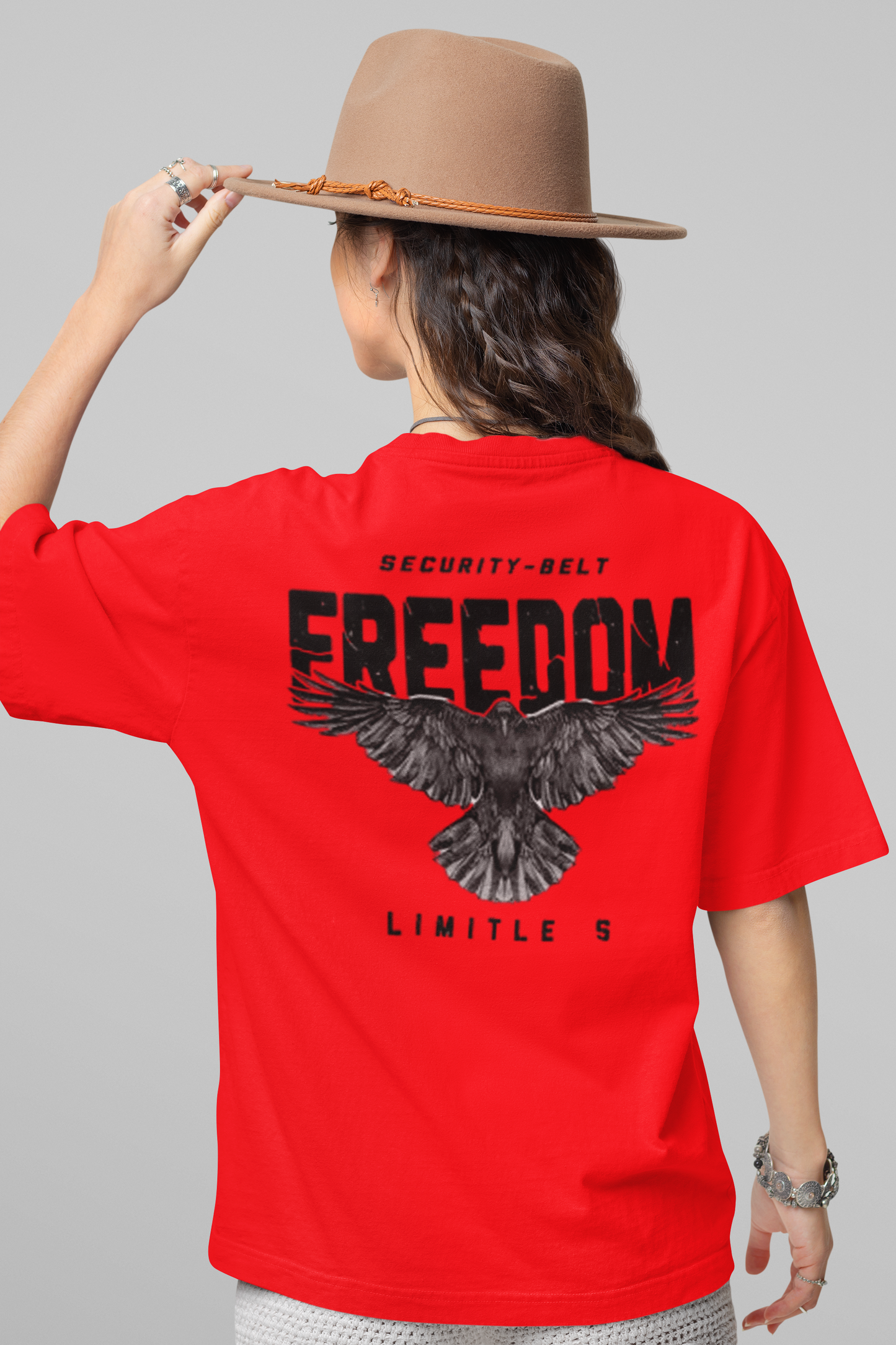 FREEDOM PRINTED REGULAR FIT UNISEX T-SHIRT