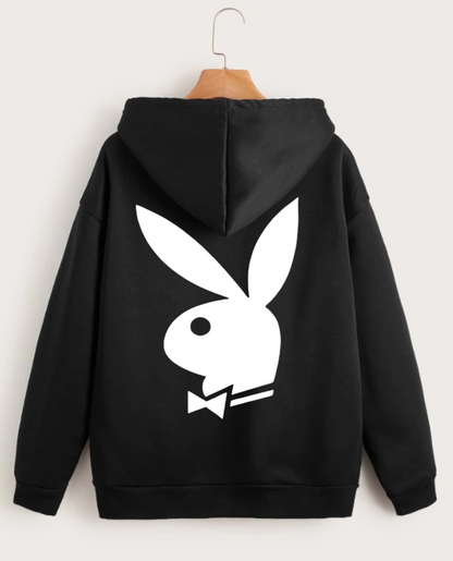 playboy reflective design  zipper hoodie