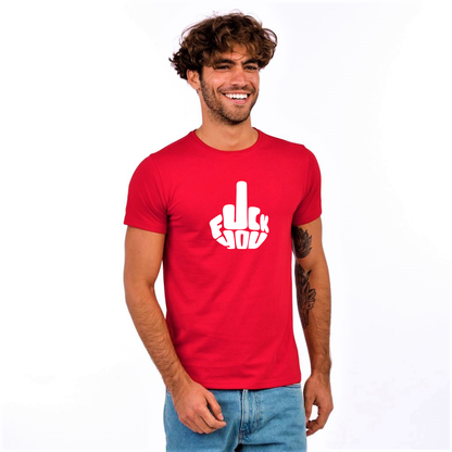 FUCK YOU CANDY RED PRINT UNISEX T-SHIRT
