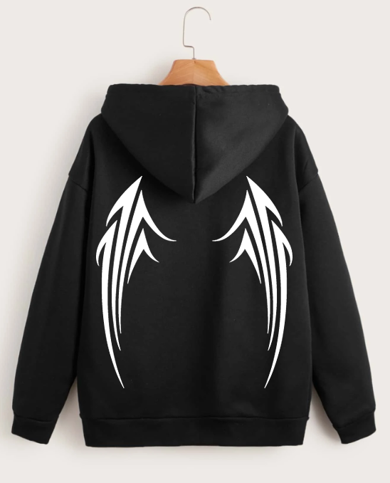 angel lightening glowing  reflective design hoodie