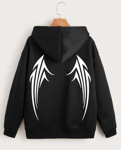 angel lightening glowing  reflective design hoodie