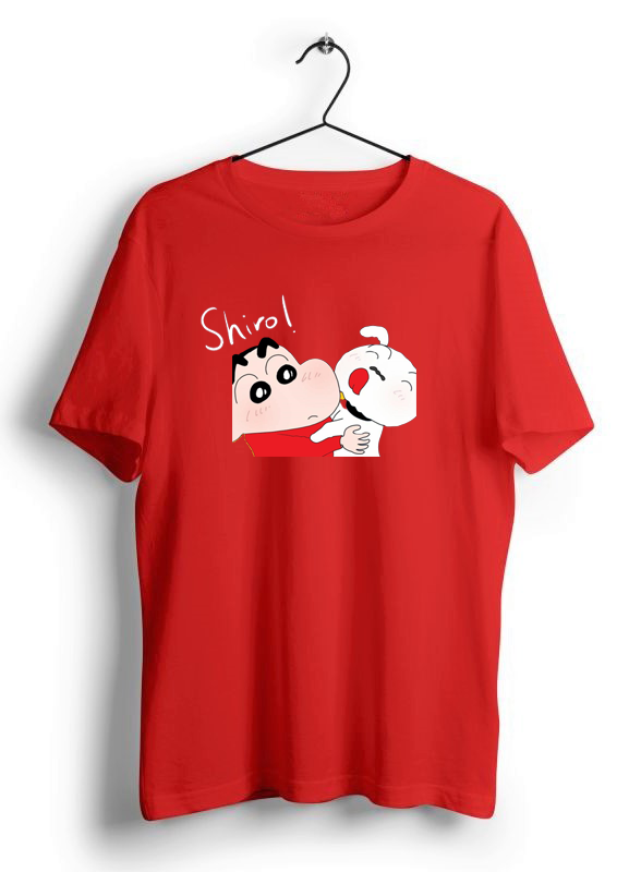 SHINCHAN'S SHIRO! PRINT UNISEX T-SHIRT