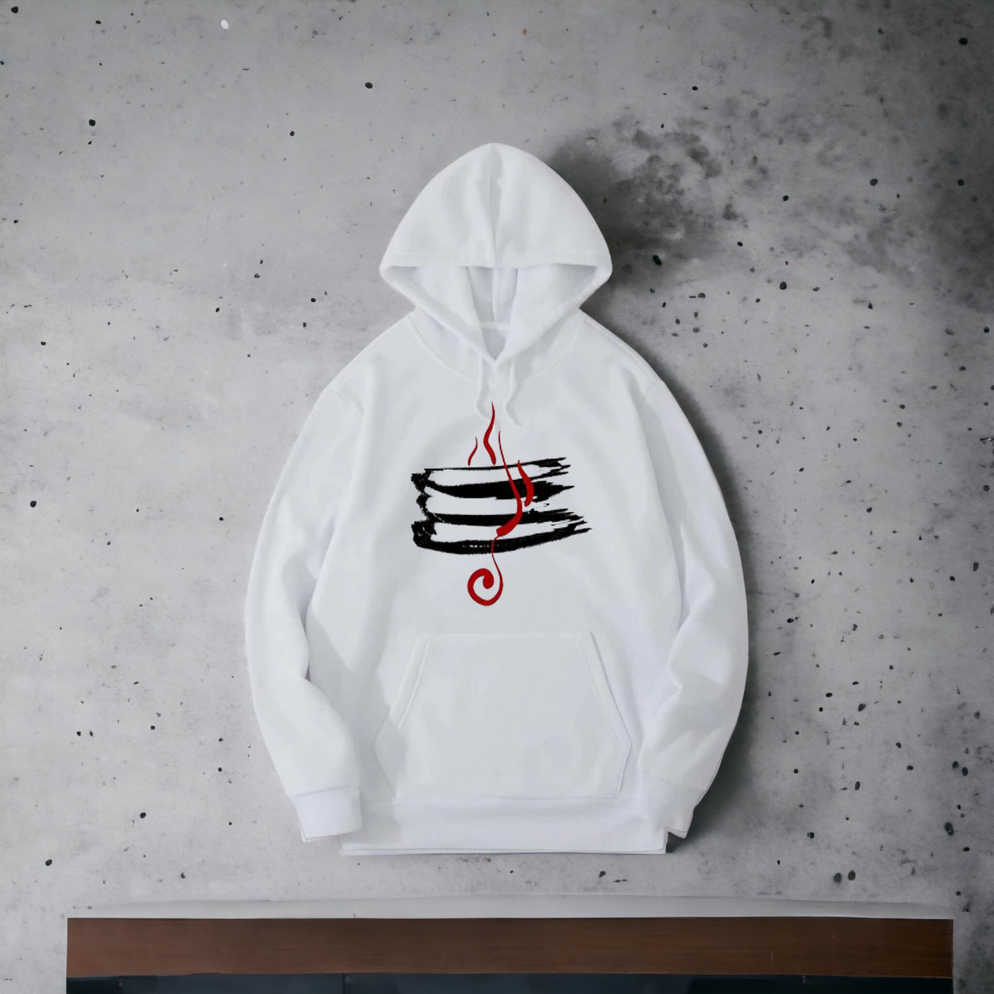 Tripund Religious Printed White Hoodie