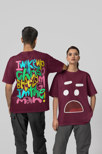 ABSTRACT 17 PRINTED REGULAR FIT UNISEX T-SHIRT