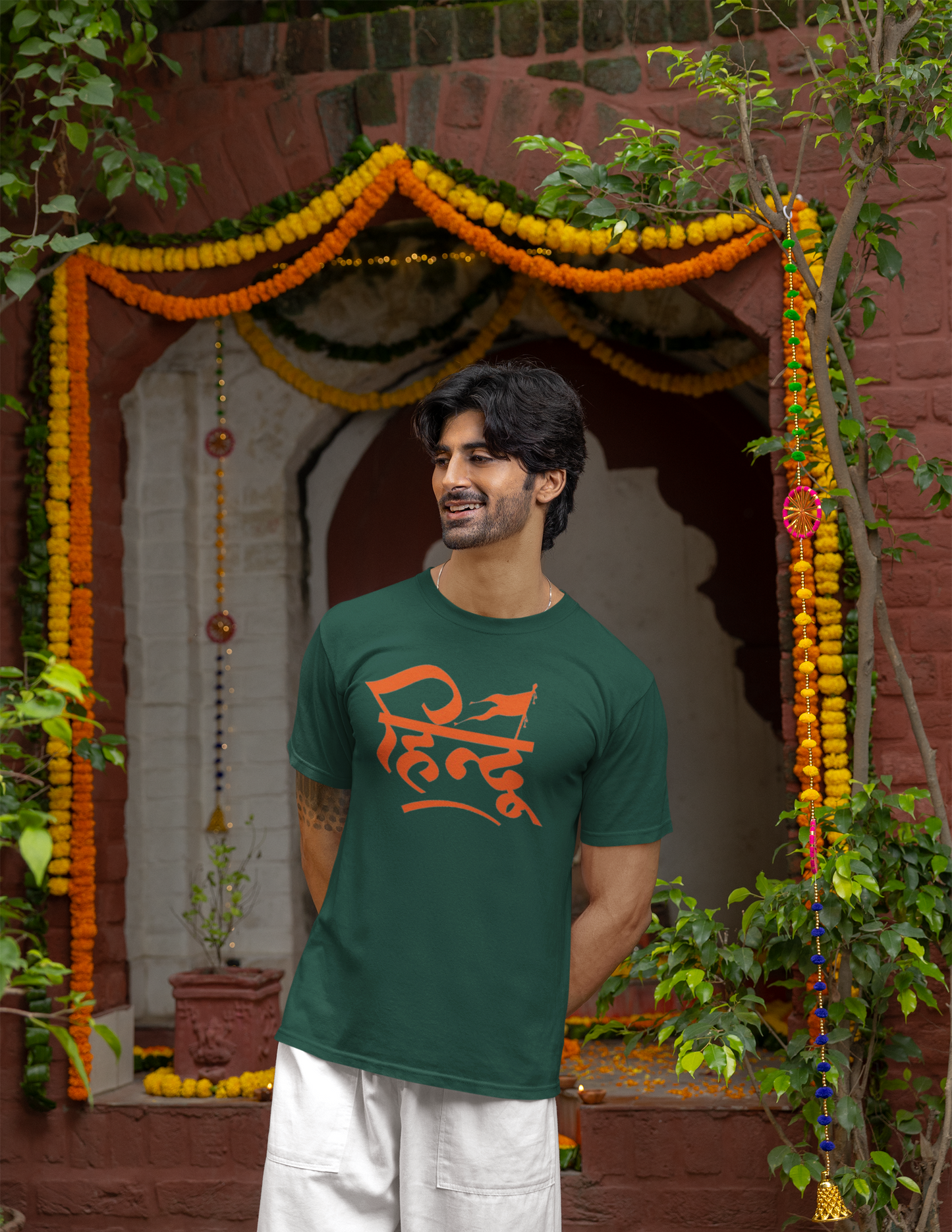 HINDU TEXT PRINT UNISEX T-SHIRT