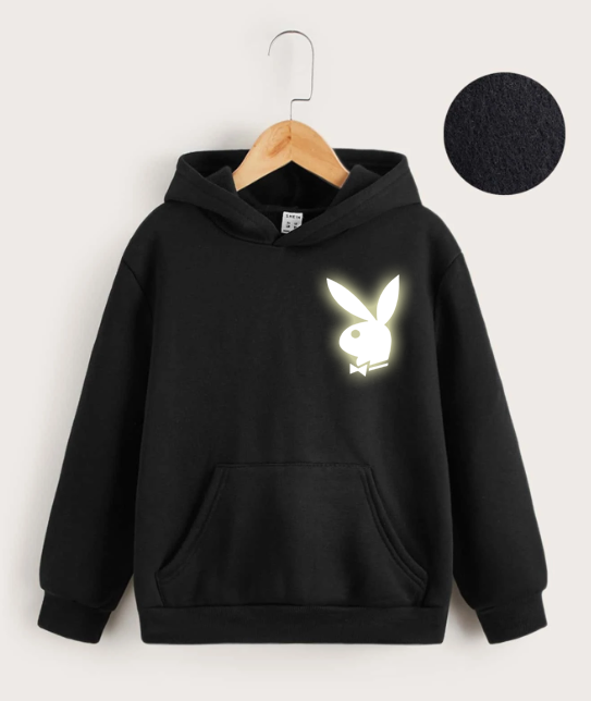playboy reflective design  zipper hoodie