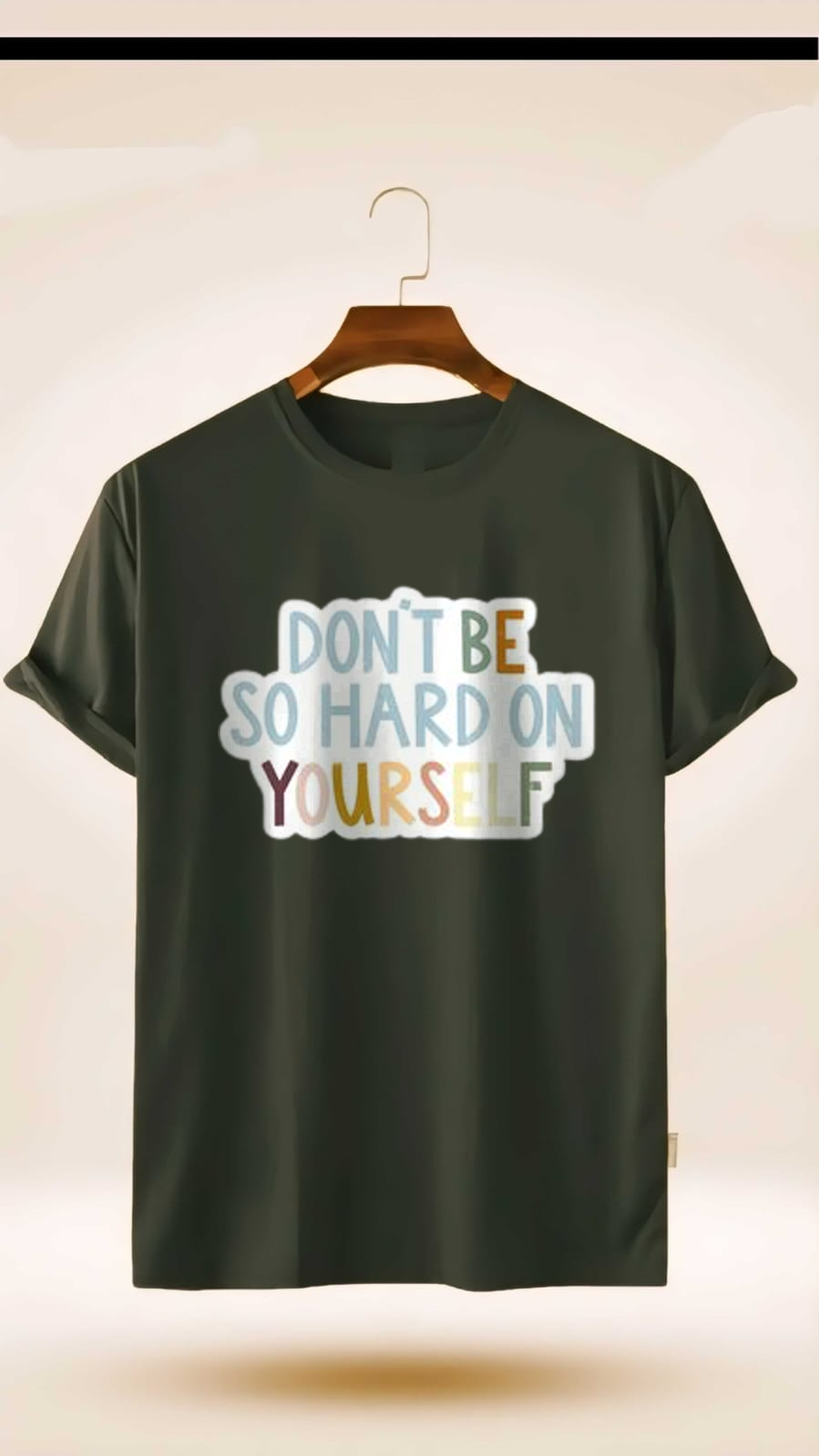 PLUS SIZE DONT BE HARD ON YOURSELF PRINT UNISEX T-SHIRT