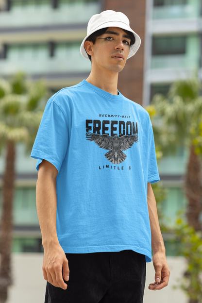 FREEDOM PRINTED REGULAR FIT UNISEX T-SHIRT