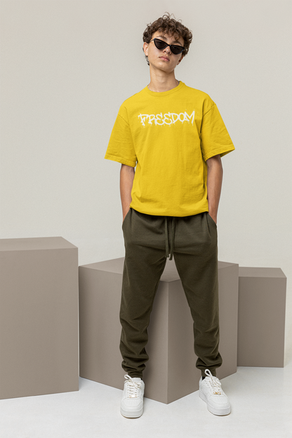 FREEDOM PRINT REGULAR FIT  UNISEX T-SHIRT
