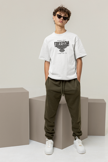 FREEDOM PRINTED REGULAR FIT UNISEX T-SHIRT