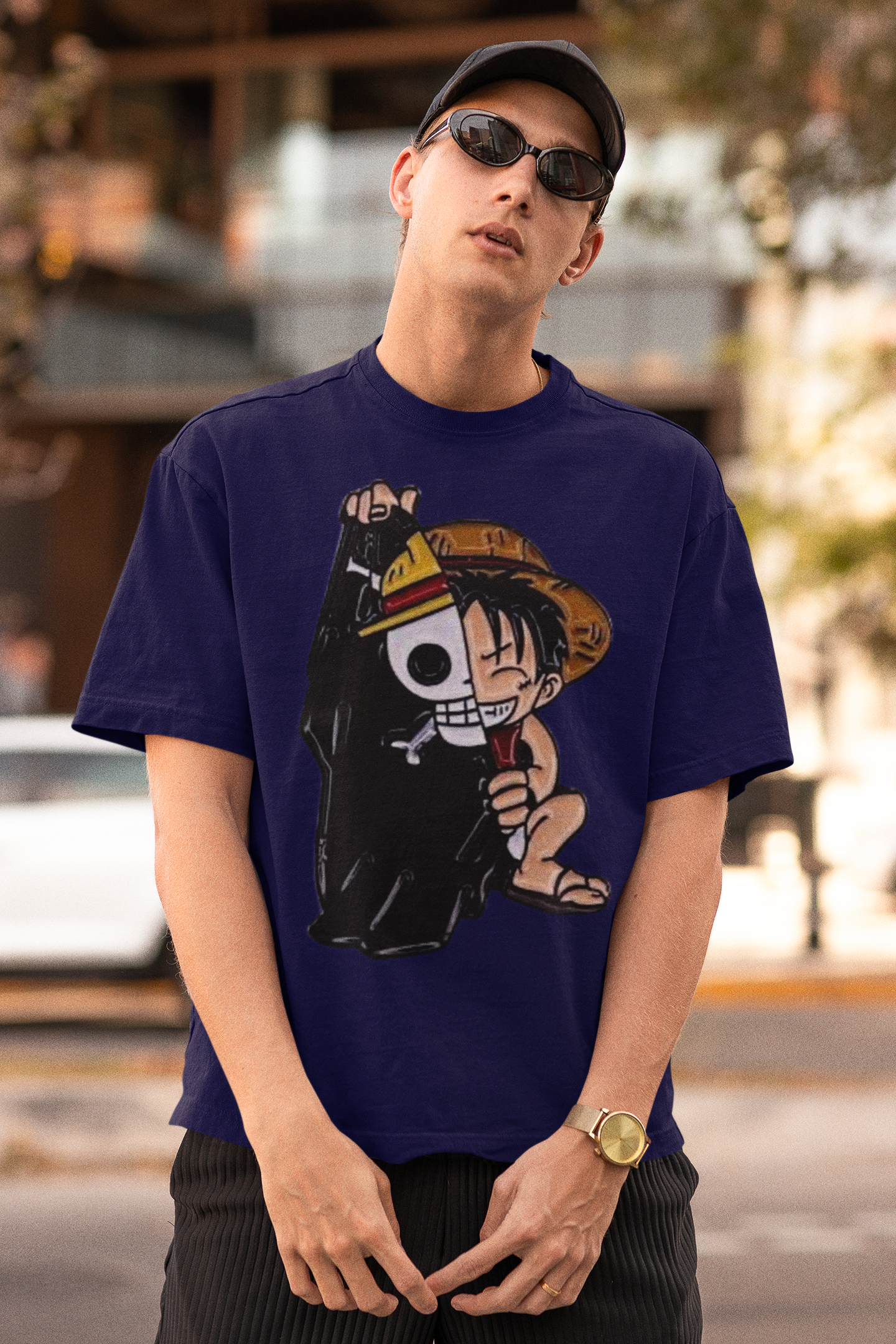 luffy PRINT REGULAR FIT  UNISEX T-SHIRT