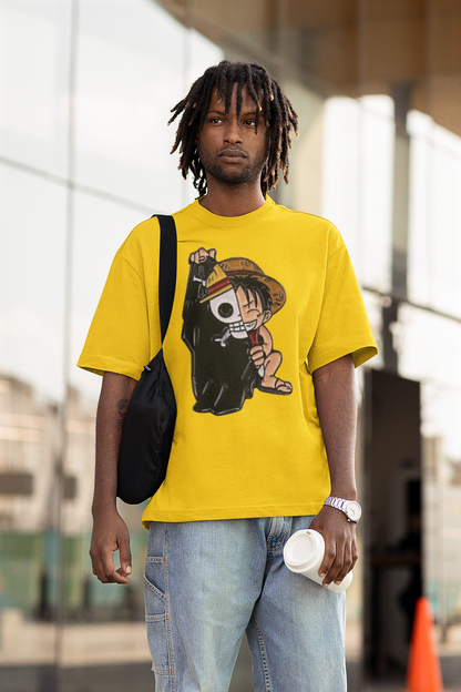luffy PRINT REGULAR FIT  UNISEX T-SHIRT