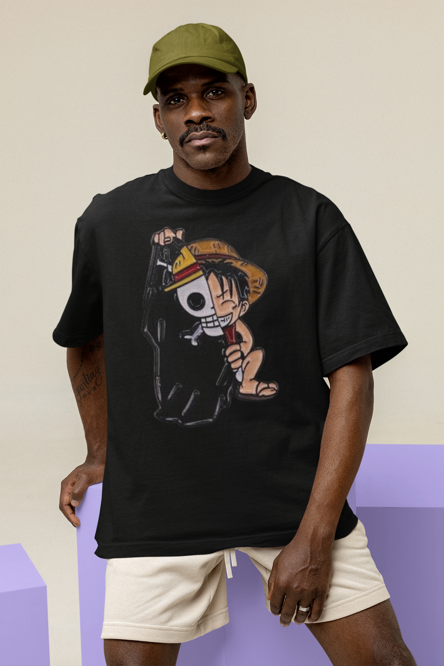 luffy PRINT REGULAR FIT  UNISEX T-SHIRT