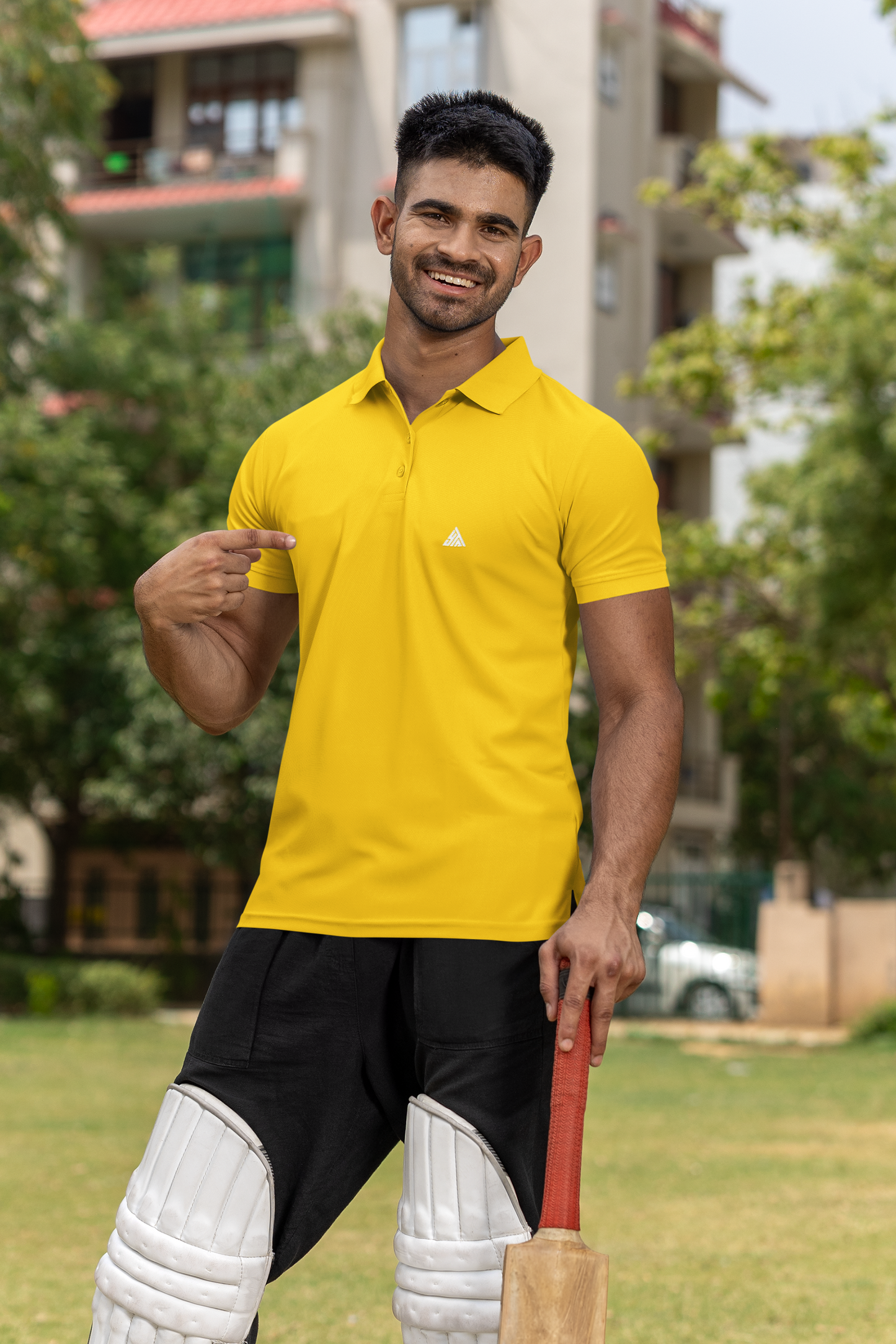 YELLOW COLOUR POLO REGULAR FIT UNISEX T-SHIRT