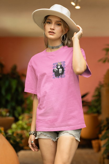 ADDICTED PRINTED REGULAR FIT  UNISEX T-SHIRT