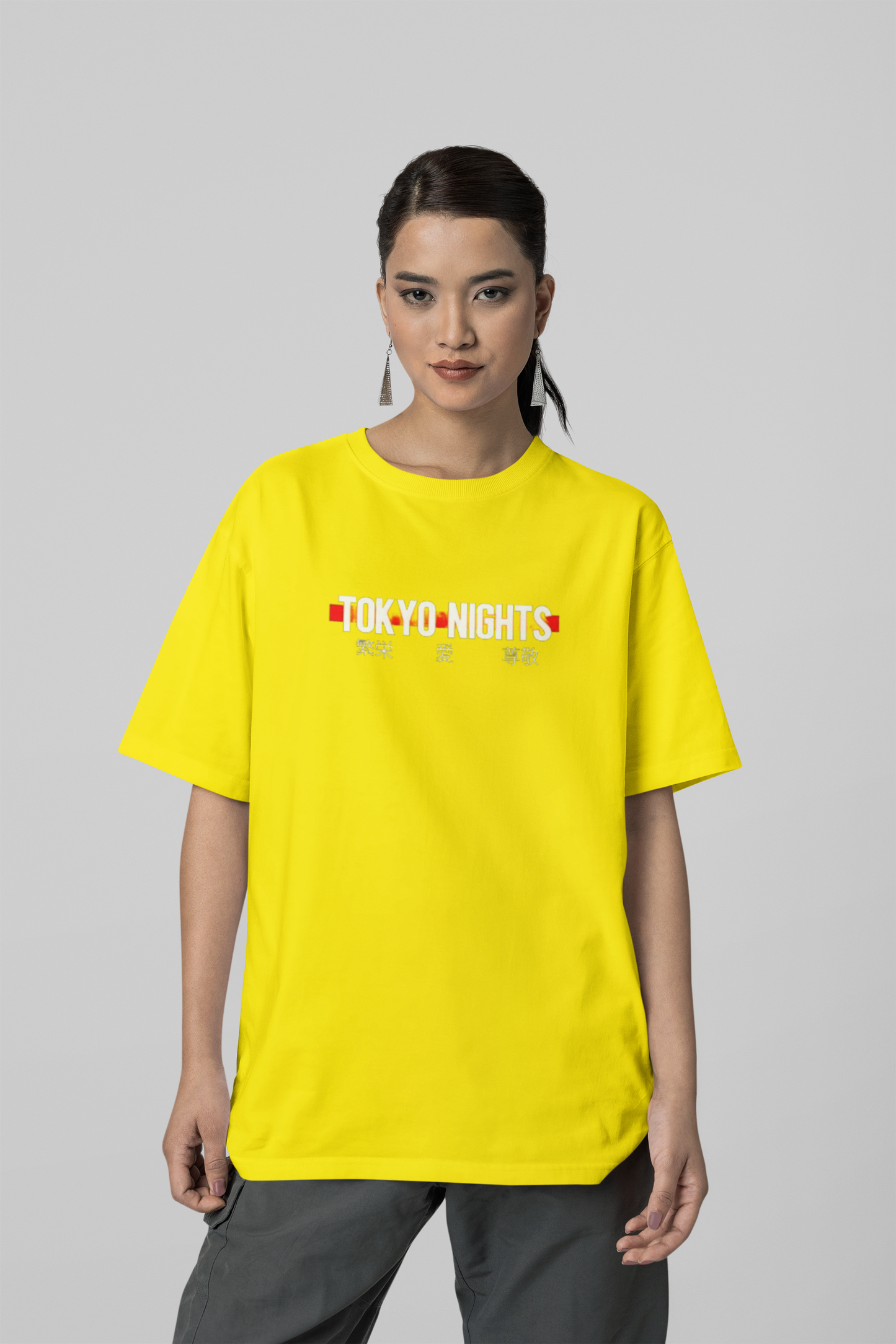 TOKYO NIGHTS PRINTED REGULAR FIT UNISEX T-SHIRT