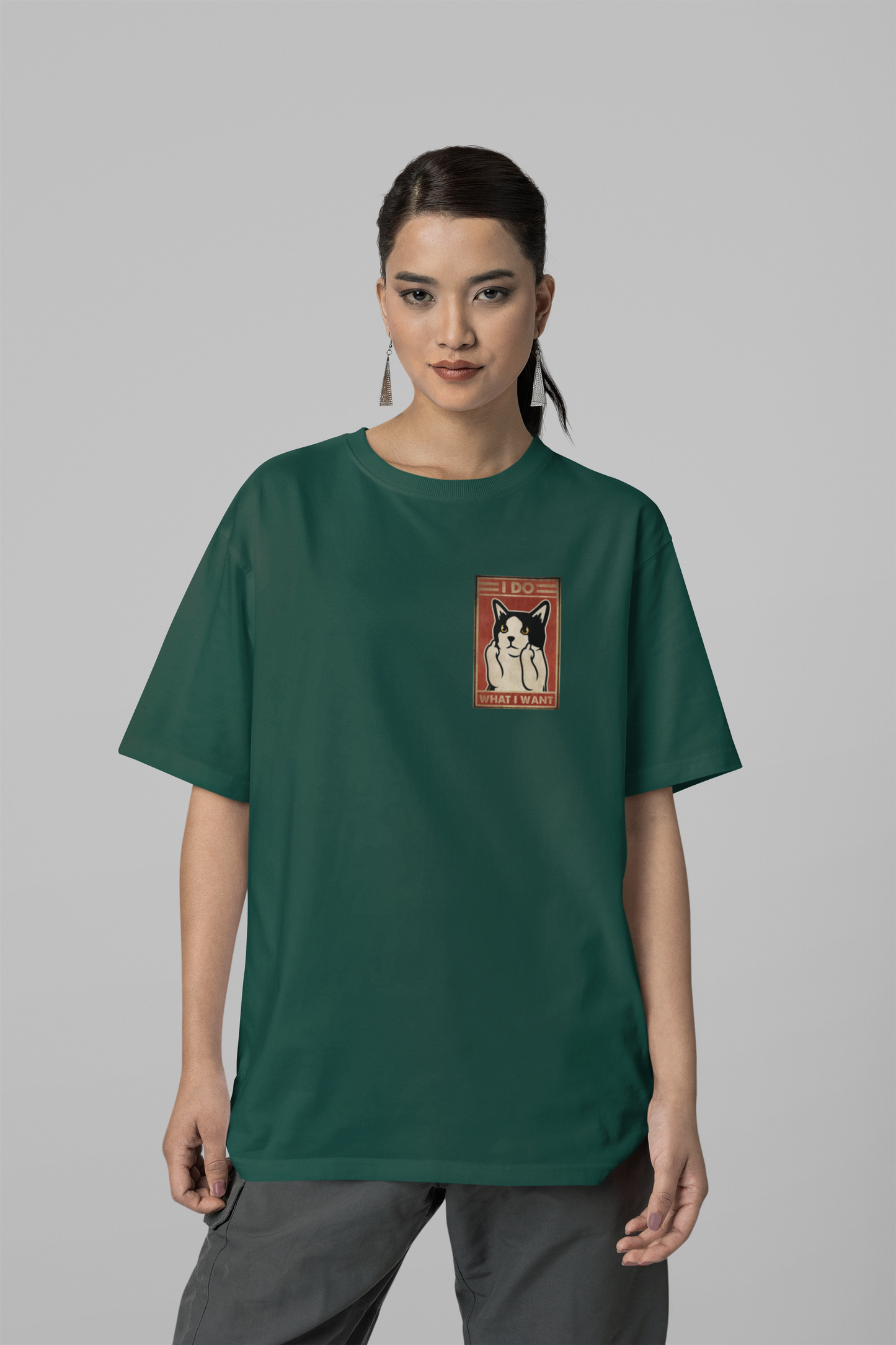 I DO WHAT I WANT PRINTED REGULAR FIT UNISEX T-SHIRT