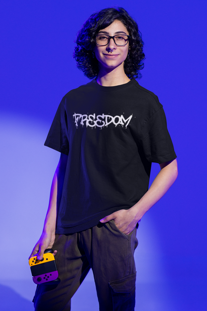FREEDOM PRINT REGULAR FIT  UNISEX T-SHIRT