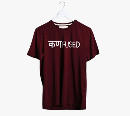CONFUSED PRINT UNISEX T-SHIRT