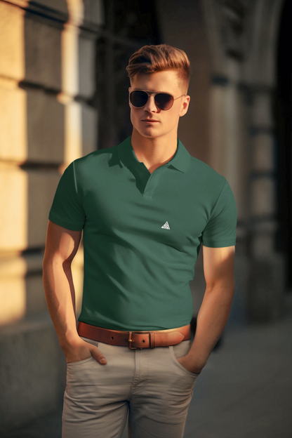 Men's Cotton Rich Polo T Shirt | Collar Tshirts | Half Sleeves | Plain (Combo Pack of 4) -Regular Fit