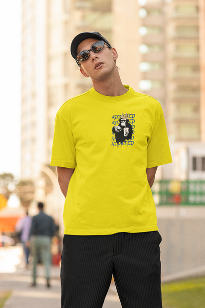 ADDICTED PRINTED REGULAR FIT  UNISEX T-SHIRT
