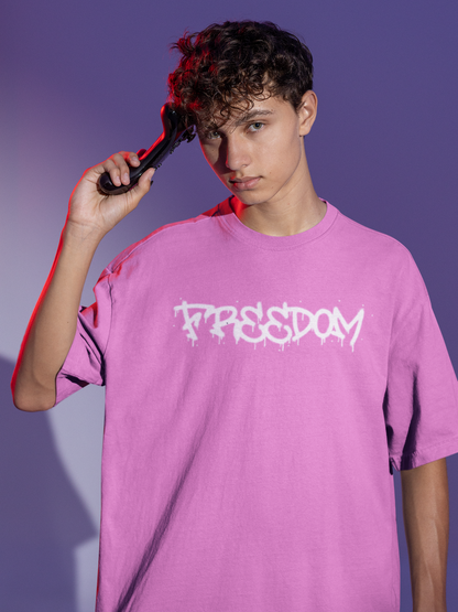 FREEDOM PRINT REGULAR FIT  UNISEX T-SHIRT