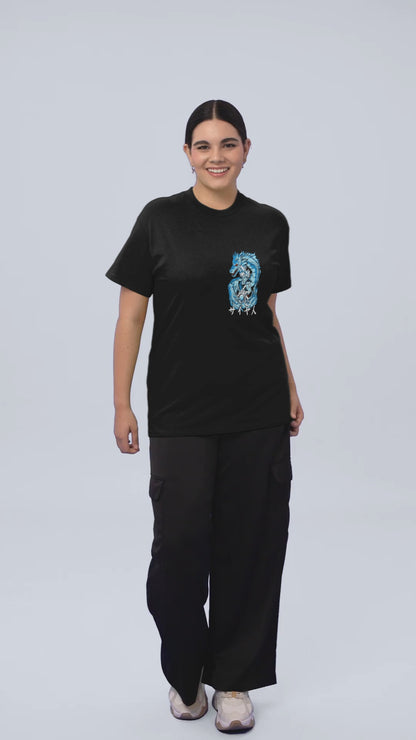 DRAGON  PRINTED REGULAR FIT  UNISEX T-SHIRT
