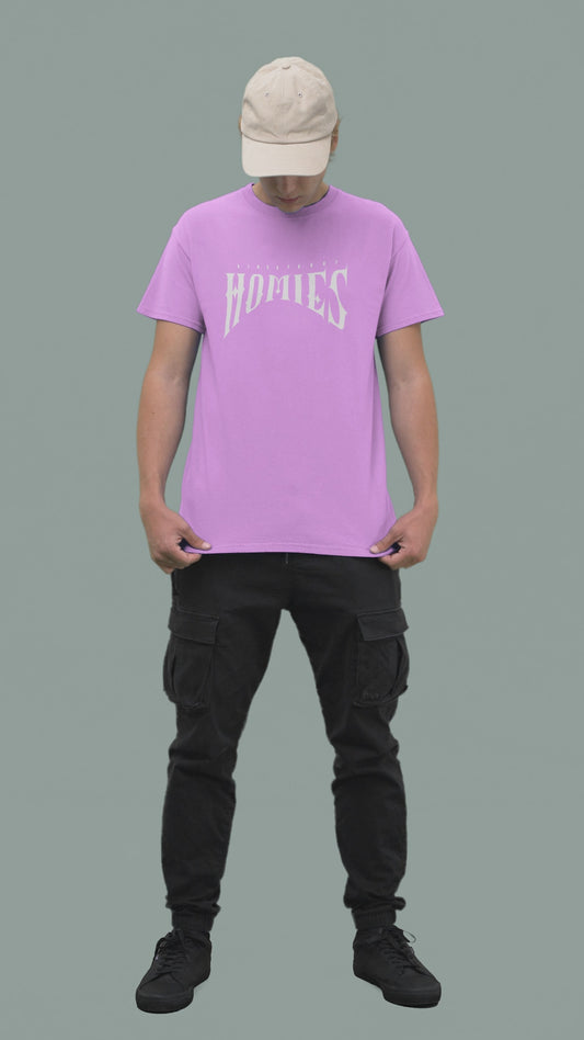 HOMIES PRINTED REGULAR FIT  UNISEX T-SHIRT