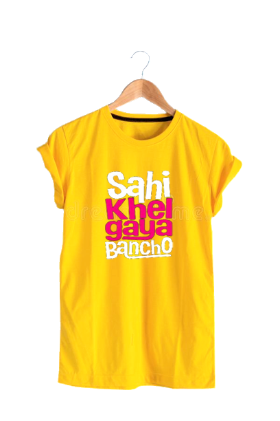 SAHI KHEL GAYA BANCHO PRINT UNISEX T-SHIRT