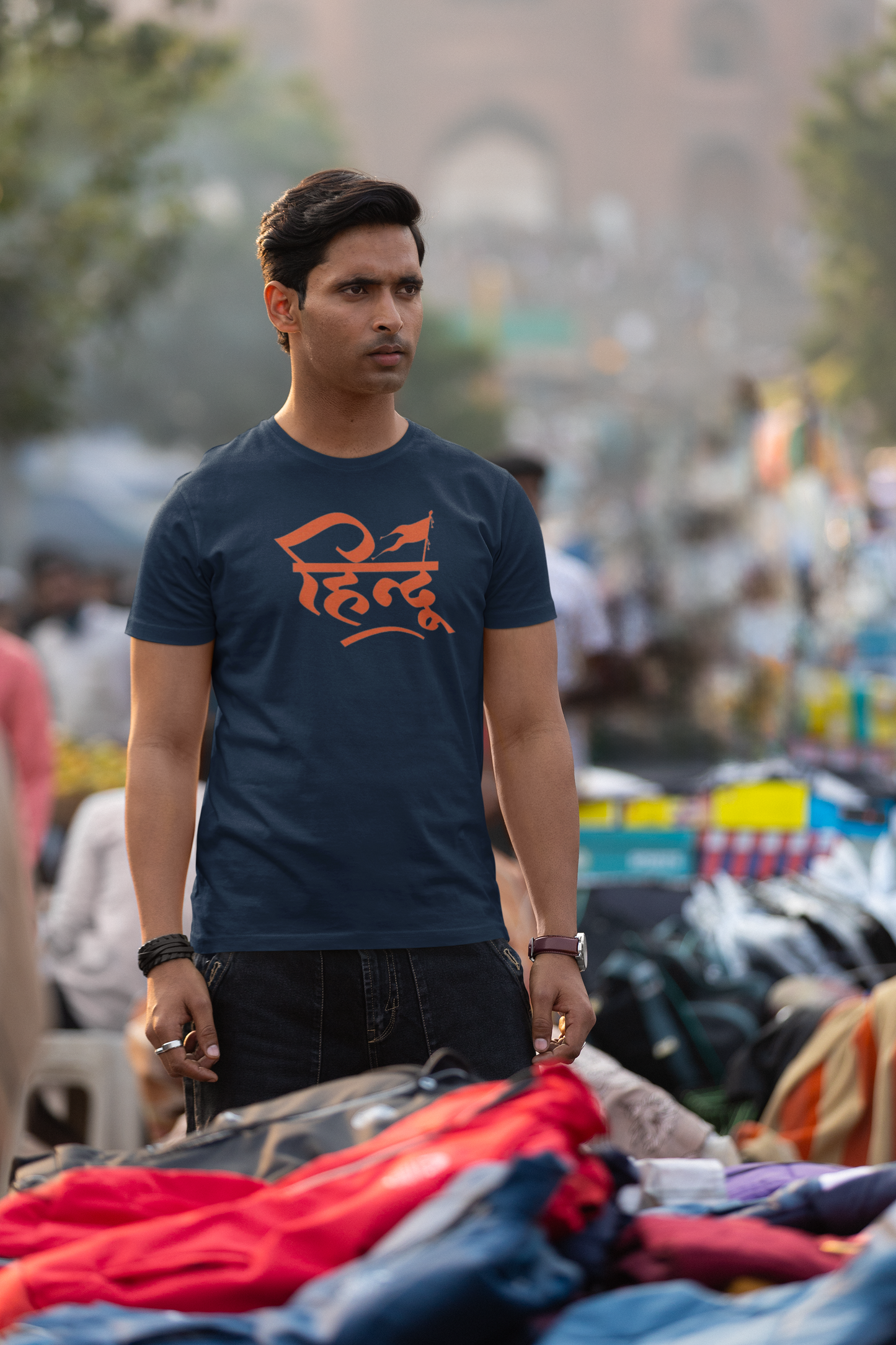 HINDU TEXT PRINT UNISEX T-SHIRT
