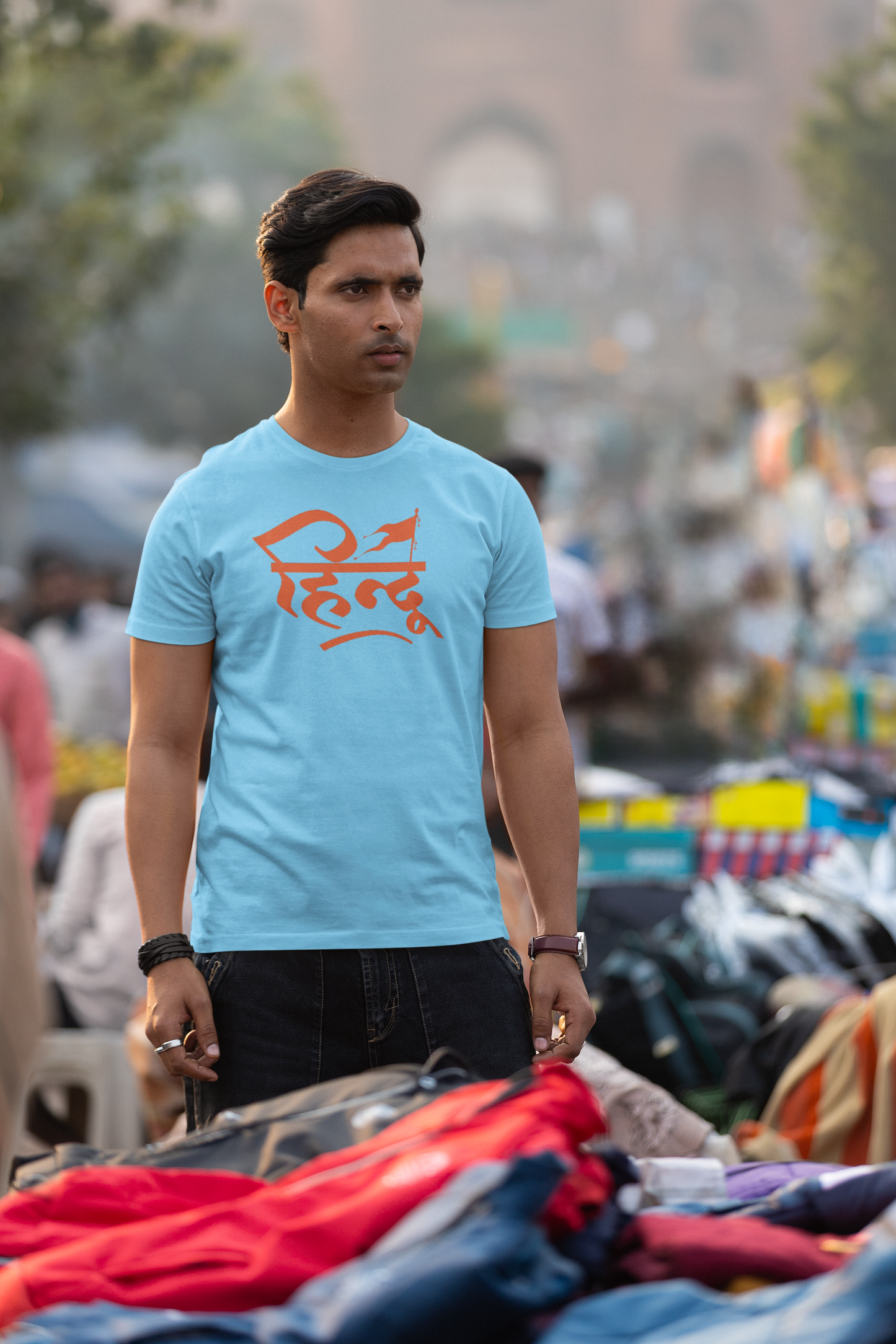 HINDU TEXT PRINT UNISEX T-SHIRT