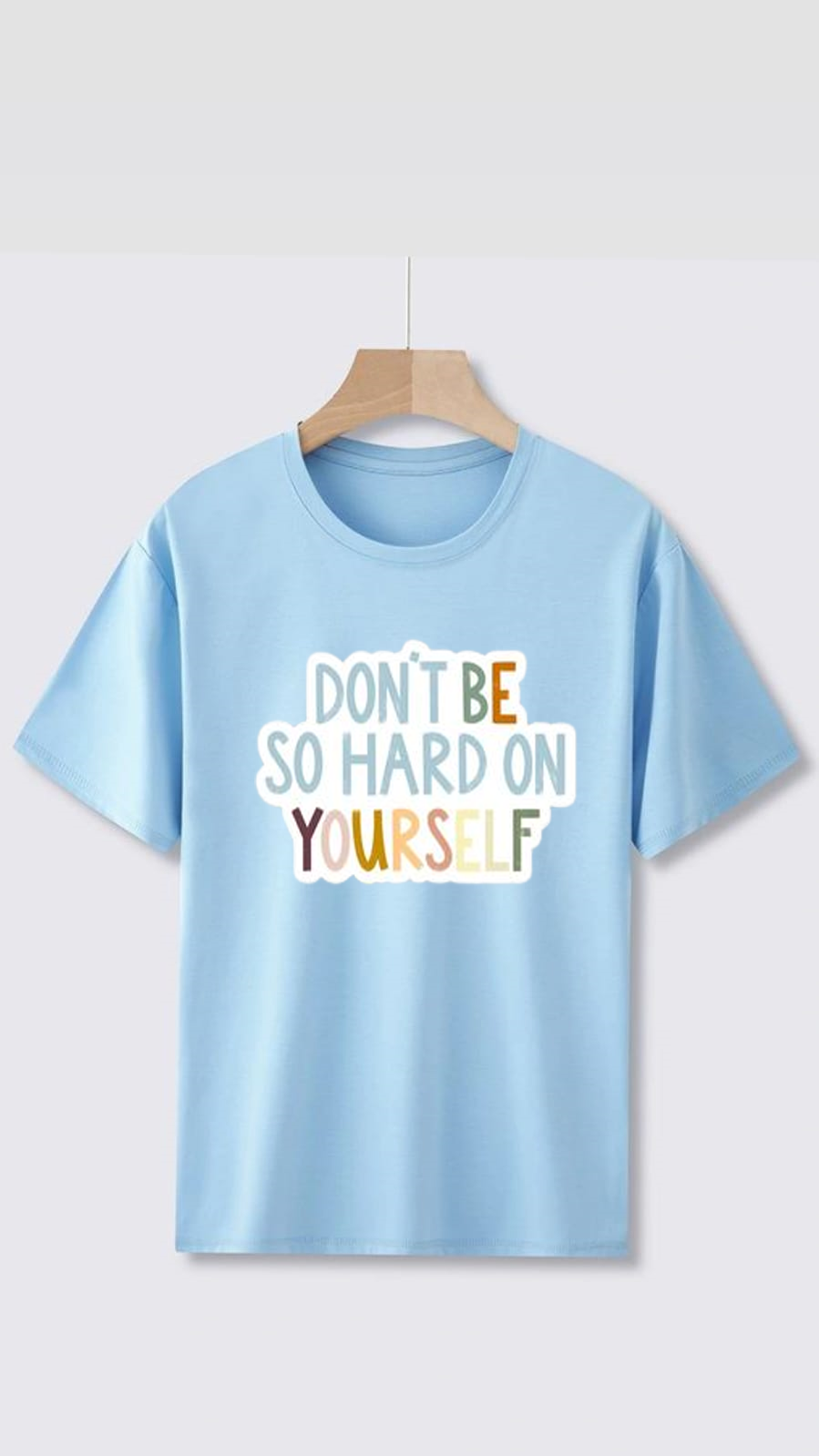 PLUS SIZE DONT BE HARD ON YOURSELF PRINT UNISEX T-SHIRT